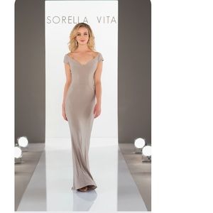 Sorella Vita taupe formal dress